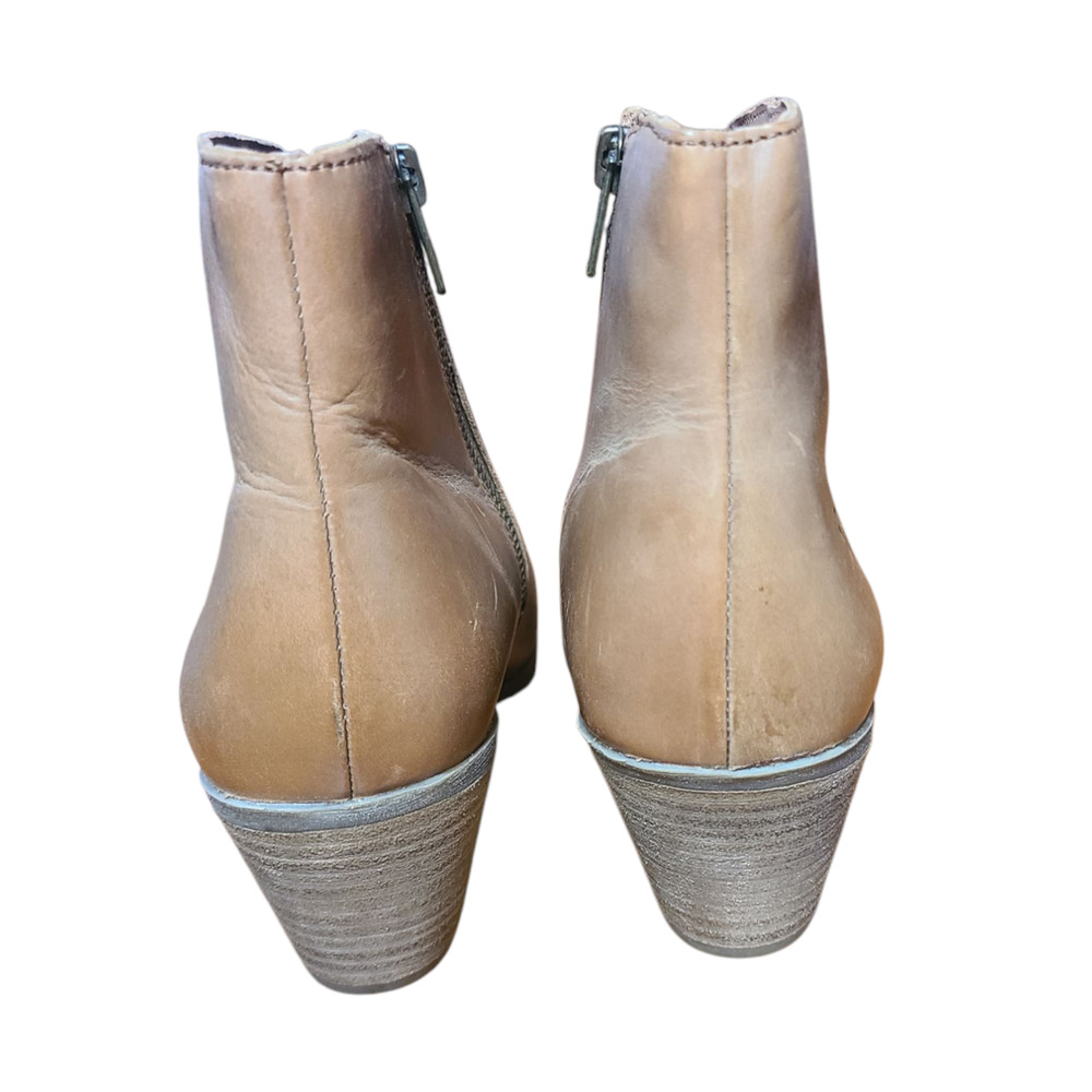 Frye Women's Jennifer Ankle Leather Booties size 9.5M Wheat Brown - Picture 5 of 8